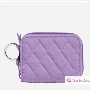 Vera Bradley RFID Petite Zip-Around Wallet in Microfiber Mokara Orchid NWT